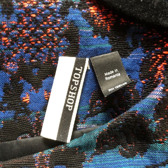 Topshop Crocus Print Tiered Skater Dress - Picture 7 of 9